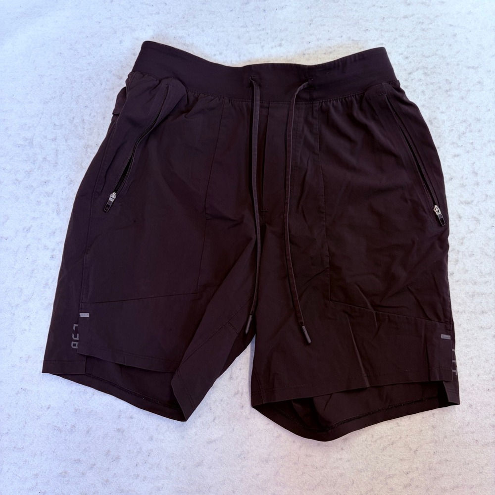 Lululemon License to Train Shorts Mens Medium Black Athletic Gym Workout